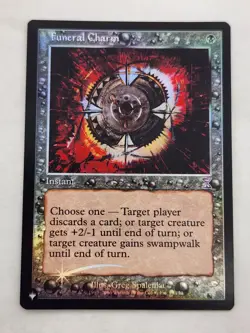 Funeral Charm Foil C The List Reprints 44 MTG NM black Instant - Image 1
