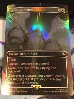 Brilliant Wings (Borderless) FOIL - FINAL FANTASY MTG: Near Mint - Image 1