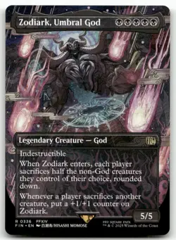 Zodiark, Umbral God (Borderless) #336 MTG Final Fantasy FIN NM X1 - Image 1