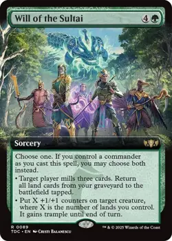 Will of the Sultai (Extended Art) - Commander: Tarkir: Dragonstorm (TDC) - Image 1