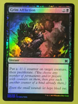 FOIL Grim Affliction x1 Modern Masters 2015 1x Magic the Gathering MTG - Image 1