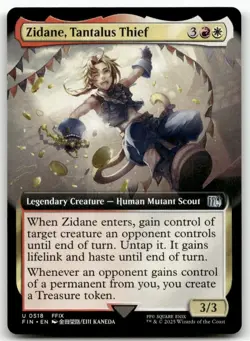 Zidane, Tantalus Thief (Extended Art) #518 MTG Final Fantasy FIN NM X1 - Image 1