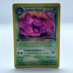 Pokemon TCG Karte - Dunkles Sleimok 41/82 Team Rocket 1. Edition Deutsch NM - Image 1
