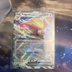2023 Pokemon Obsidian Flames Pidgeot EX 164/197 Double Rare Holo - Image 1