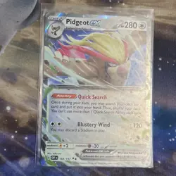 2023 Pokemon Obsidian Flames Pidgeot EX 164/197 Double Rare Holo - Image 4