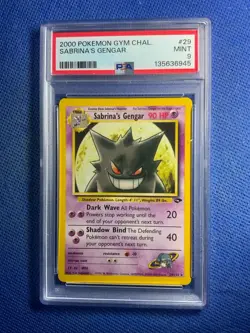 2000 POKEMON GYM CHALLENGE #29 SABRINA'S GENGAR PSA 9 - Image 1