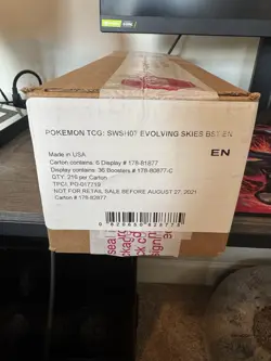 Pokemon TCG Evolving Skies Booster Box Case | Factory Sealed First 1st Print - Image 1