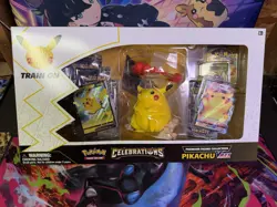 Pokemon TCG Celebrations Pikachu VMAX Premium Figure Collection Box New SEALED! - Image 1