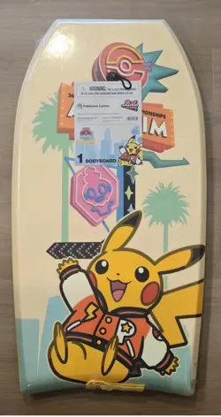 2025 Pokemon World Championships Pikachu Bodyboard Boogie Board Anaheim Worlds - Image 1