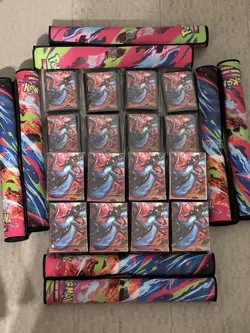 Pokemon Lot Of X 8 Sets Of Mega Charizard UPC PLAYMATS, Deck Boxes, Sleeves Only - Image 1