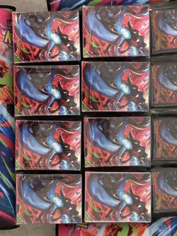 Pokemon Lot Of X 8 Sets Of Mega Charizard UPC PLAYMATS, Deck Boxes, Sleeves Only - Image 2