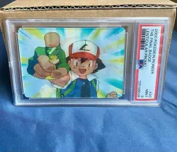 2000 POKEMON PIONEER LENTICULAR PROMO #20 THE FINAL BADGE PSA 9 - Image 1