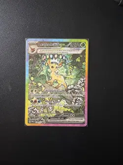 Pokemon TCG Prismatic Evolutions Leafeon EX 144/131 Special Illustration Rare NM - Image 1