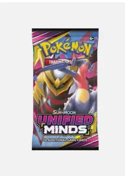 Pokemon TCG Sun & Moon Unified Minds Sleeved Booster Giratina Garchomp Art - Image 1