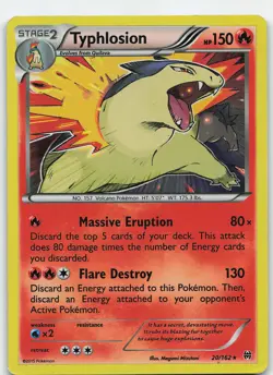 Typhlosion 20/162 XY - BREAKthrough Holo Rare Holo MP Pokemon TCG - Image 1