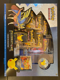 Pokemon TCG Celebrations Deluxe Pin Collection Box Zacian Lv X Pikachu Sealed 820650809422 - Image 1