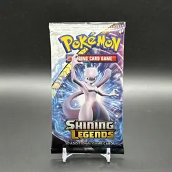 Pokemon TCG: 2017 Shining Legends Booster Pack Mewtwo Factory Sealed - NM+ - Image 1