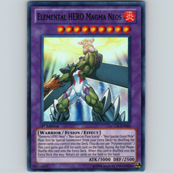 Yugioh Elemental HERO Magma Neos LCGX-EN064 1st Edition Super Rare Holo - VLP-NM - Image 1