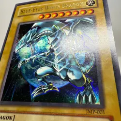 Yu-Gi-Oh Blue-Eyes White Dragon-JMP-001-Ultra Rare Holo-1996-89631139 MP/HP - Image 3