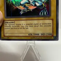 Yu-Gi-Oh Blue-Eyes White Dragon-JMP-001-Ultra Rare Holo-1996-89631139 MP/HP - Image 4
