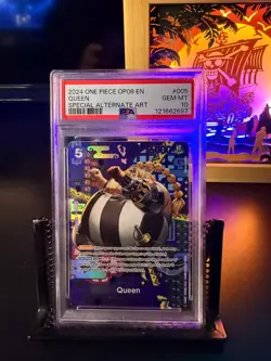 One Piece ST04-005 Queen OP08 Special SP Art Alternate Parallel English PSA 10 - Image 1