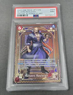 Silvers Rayleigh OP09-005 SA A Fist Of Divine Speed ONE PIECE ENG OP11 PSA 9 - Image 1