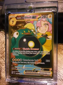 Pokemon TCG Ionos Bellibolt ex 188/159 Journey Together Gold Hyper Rare Card NM - Image 1