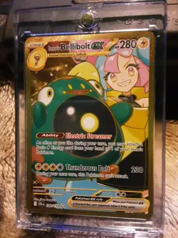 Pokemon TCG Ionos Bellibolt ex 188/159 Journey Together Gold Hyper Rare Card NM - Image 3