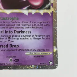 Pokemon Gengar Prime 94/102 Ultra Rare Holo HGSS Triumphant Card - Image 5