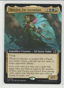 Maralen, Fae Ascendant - Extended Art Rare MtG Card ECL 376 - Image 1