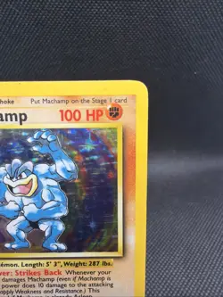 1999 Pokemon MACHAMP Base Set 1ST EDITION HOLO Foil Rare Card 8/102 - Image 5