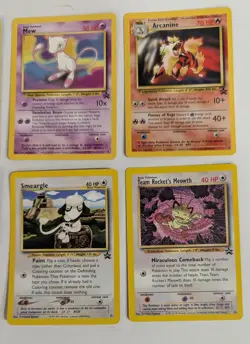 8 VTG Pokemon Black Star Promo Cards Arcanine Cleffa Scizor Pikachu Mew Togepi - Image 3