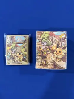 Pokemon Center Japan Eevee Heroes Gym Box Card Sleeves + Deck Box ~ US SELLER - Image 1