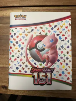 Pokemon Scarlet & Violet 151 Mew A4 Binder with Card Collection - EXs / Holos - Image 1