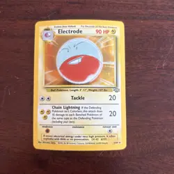 Pokemon TCG Electrode Jungle 2/64 Holo Unlimited Holo Rare LP Card - Image 1