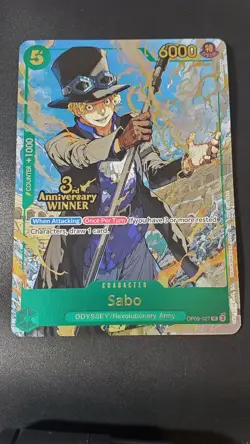 Sabo - OP09-027 (3rd Anniversary Winner) OP09-027 One Piece Promotion Cards Foil - Image 1