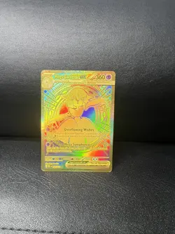 Mega Gardevoir Ex 187/132 Mega Evolution Secret Rare Pokemon Card GOLD!!! - Image 2