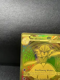 Mega Gardevoir Ex 187/132 Mega Evolution Secret Rare Pokemon Card GOLD!!! - Image 3