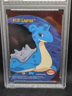 2000 Topps #131 Lapras PC10 Pokemon TV Animation Edition Series 3 Clear card - Image 2
