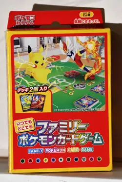 Pokemon TCG Family Card Game Anytime Anywhere Deck Japanese Sealed Pikachu cover - Image 1