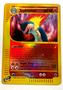 Pokemon Typhlosion TCG Holo Rare Card 65/165 Expedition - Image 1