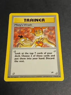 Gym Heroes #114/132 Misty's Wrath Pokemon Card Uncommon - Image 1