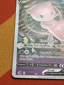 Pokemon Card - Mew V - World Championships 2022 (113/264) Fusion Strike *LP* - Image 2
