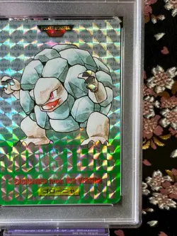 [PSA 8] Golem Prism Carddass Green 076 Bandai 1996 Holo Japanese Pokemon Card - Image 4