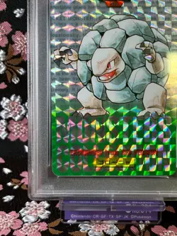 [PSA 8] Golem Prism Carddass Green 076 Bandai 1996 Holo Japanese Pokemon Card - Image 5