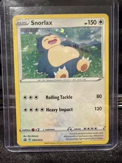 Snorlax SWSH032 Holo Promo Sword & Shield Promo Pokemon Card - Image 1