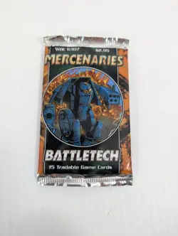 Limited Ed Mercenaries Battletech CCG Booster Packs Factory Sealed 1997-15 Cards - Image 1