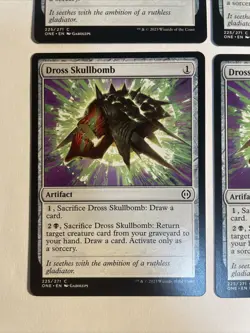 4x Mtg Phyrexia All Will Be One Dross Skullbomb NM/M Magic The Gathering - Image 2