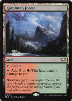 Karplusan Forest R Commander: Edge of Eternities 164 NM MTG - Image 1