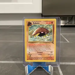 Pokemon TCG Kabuto Fossil 1st Edition Common Card 50/62 Regular - Image 1
